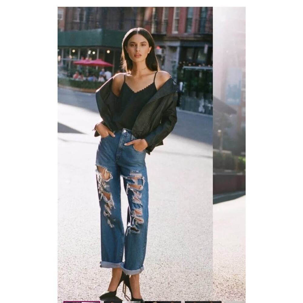 Pilcro (Anthropologie) distressed wide leg jeans - Picture 8 of 8